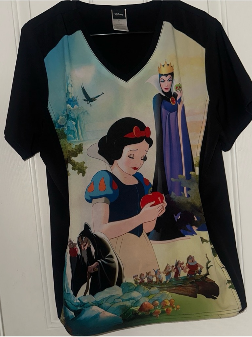 Snow White Scrub Top